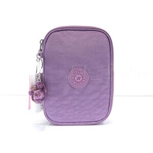 Kipling 100 Pens Case Pencil Accessory Box Polyamide AC3657 Purple Passion NWT